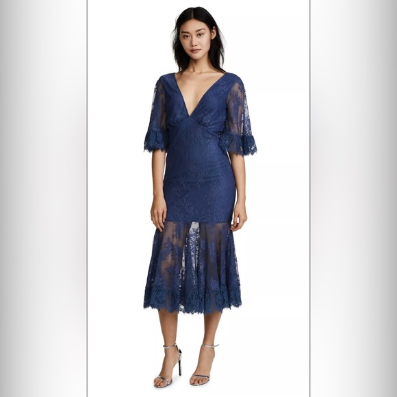 LA MAISON Talulha Transpire Lace Dress.
Indigo Blue - Picture 8 of 11